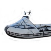 Прозрачный носовой тент с дугой на лодку 420 см 