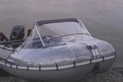 Прозрачный носовой тент на лодку 420 см 